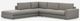 EQ3 Customizable Cello Plush 3-Piece Left-Arm Facing Sofa Sectional and Backless Chaise with Straight Arm-1