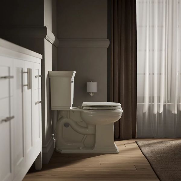 KOHLER® Stonewood® Almond Round-Front Toilet Seat-4