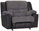 Franklin™ Grant Silverton Charcoal Fabric Manual Rocker Recliner-0