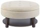 Olliix by Madison Park Cream/Brown Miller Ottoman-0