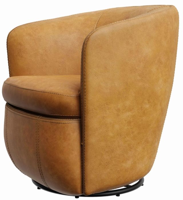Parker House® Barolo Vintage Caramel Swivel Club Chair-4