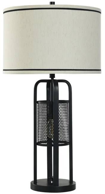 StyleCraft Satin Black 33" Table Lamp-0
