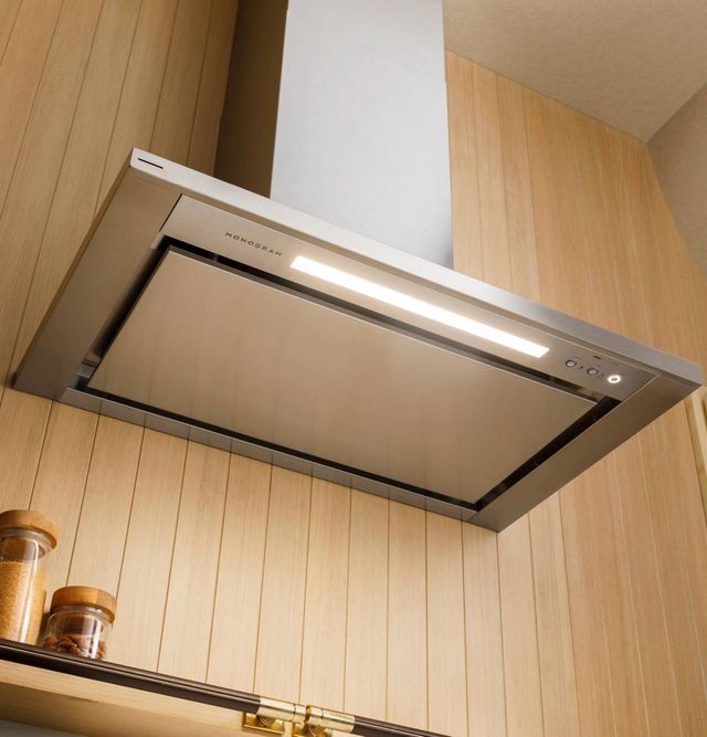 Monogram® 36" Stainless Steel Wall Mounted Range Hood with Air Quality Sensors-2