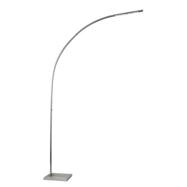 Adesso® Sonic Brushed Steel :ED Arc Lamp-0