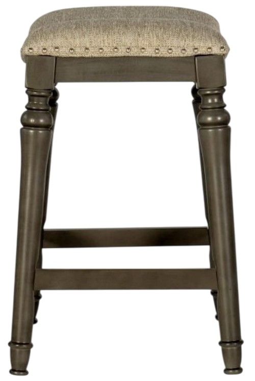 Powell® Lockhart Dark Gray Counter Stool-4