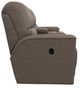 La-Z-Boy® Cade Stone Leather Manual Reclining Loveseat with Console-3