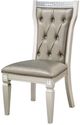 Furniture of America® Adelina 2-Piece Champagne/Warm Gray Side Chair Set-2