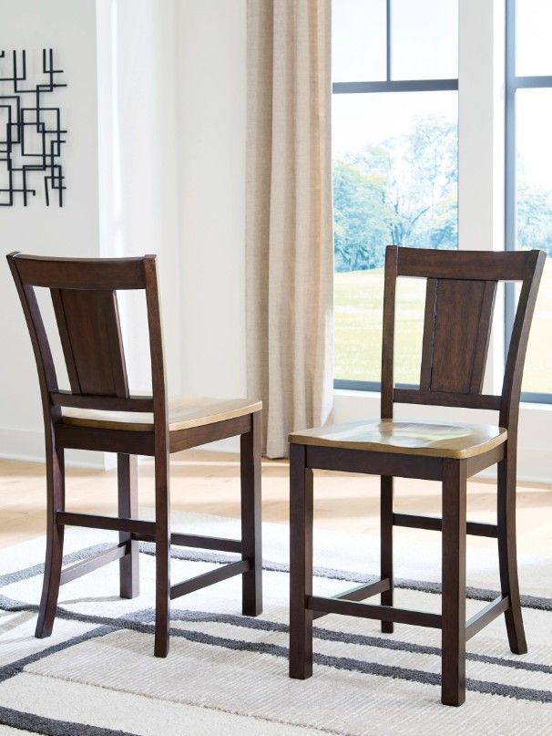 Signature Design by Ashley® Anixburg Dark Brown/Light Brown Bar Stool-4
