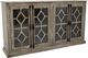 Vintage Furniture Diamond Console with Glass-0