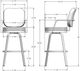 Amisco Customizable Dorsey Swivel Bar Stool-2