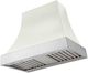 AGA Cascade 36" White Wall Mounted Range Hood  with Polished Chrome Trim-0