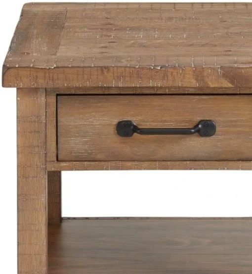 Intercon Highland Rustic Sandwash End Table with Drawer-2