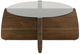 Rowe® Nova Round Glass Cocktail Table with Sesame Base-3