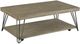 Hammary® Sanbern Light Brown Rectangular Coffee Table with Gray Base-0