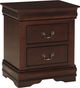 Crown Mark Louis Philip Cherry 5-Drawer Nightstand-0
