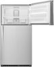 Whirlpool® 21.3 Cu. Ft. Monochromatic Stainless Steel Top Freezer Refrigerator-1