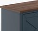 Legends Home Real Cozy Liberty Blue Denim/Whiskey 95" Fireplace Console-4