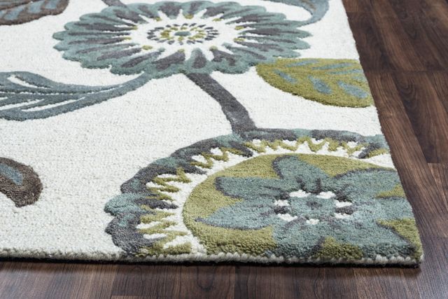 Rizzy Home Eden Harbor Sage/Blue-Teal 2'6" x 8' Runner Rug-2
