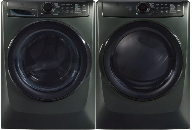 Electrolux 700 Series Alpine Green Front Load Washer & Gas Dryer Laundry Pair-0