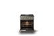 Viking® 5 Series 30" Nantucket Pro Style Dual Fuel (LP) Range with Brushed Brass Trim-1