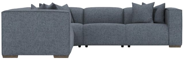 Bernhardt Bliss Bernhardt Living 5-Piece Blue L-Shape Power Reclining Sectional-0
