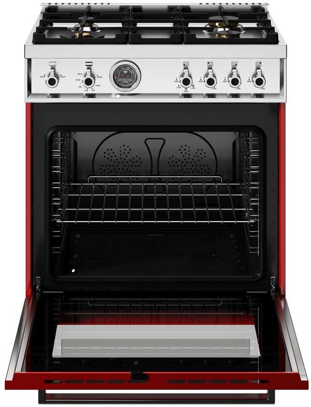 Bertazzoni Professional Series 30" Rosso Pro Style Gas Range-1