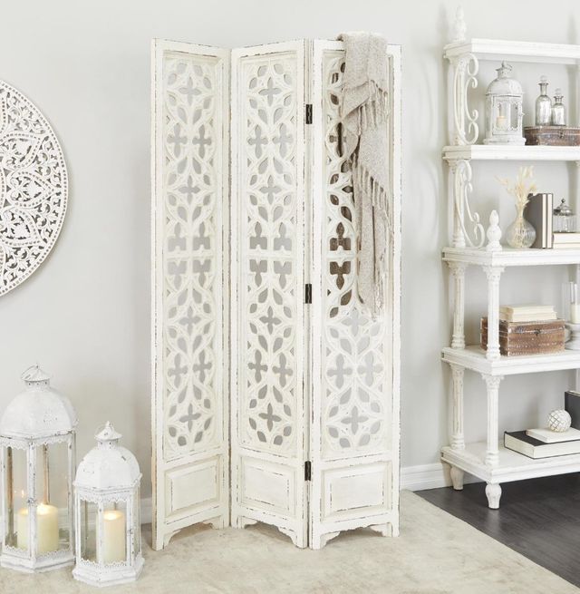 Deco Marche Brown/White Room Panel Divider-3