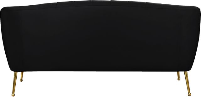 Meridian Furniture Tori Black Velvet Loveseat-2