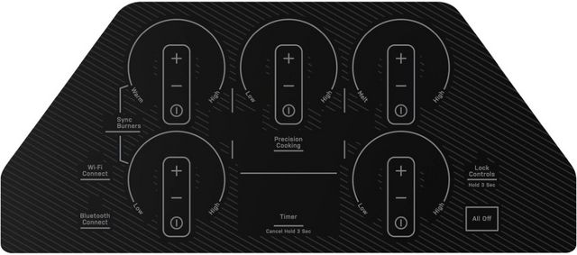 GE Profile™ 36" Stainless Steel on Black Induction Cooktop-2