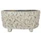 A & B Home Gray Footed Long Planter with Patterns-1