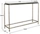Uttermost® Ovard Glass Top Console Table with Antique Brass Frame-2