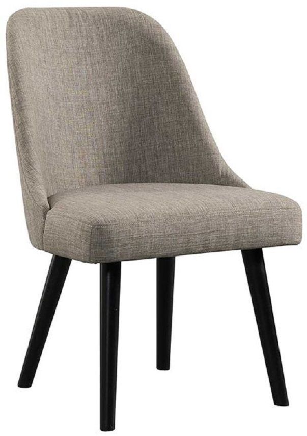 Intercon Foundry Pewter Mid-century Side Chair