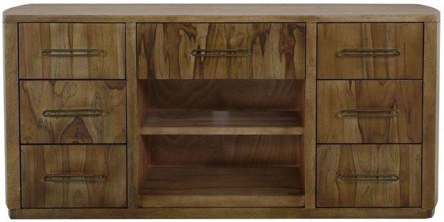 International Furniture Direct Balam Stained Brown Console-3