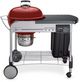 Weber® Performer® Deluxe 48" Crimson Freestanding Charcoal Grill-0