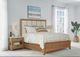 Parker House® Escape Glazed Natural Oak Queen Upholstered Panel Bed-1