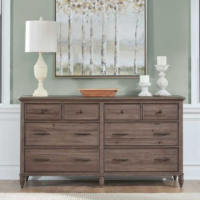 Liberty Furniture Hickory Grove Heirloom Brown Dresser-1