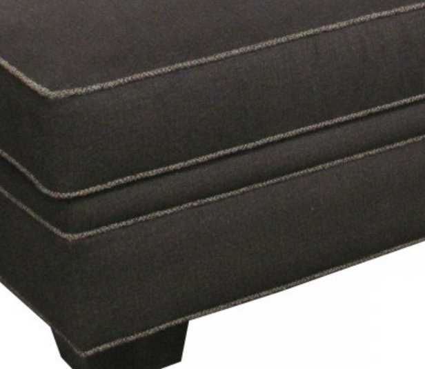 Marshfield Furniture Baldwin Black Rectangle Storage Ottoman-1