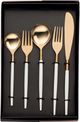 TOV Furniture Stainless Steel Rose Gold and White 20 Piece Flatware Set-5