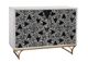 Bassett Mirror Martina Black/White Wash Bar Cabinet-0