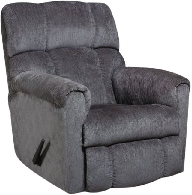 HomeStretch Norton Gray Manual Rocker Recliner Fischer's Furniture