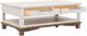International Furniture Direct Golden Loft Gray Cocktail Table with Brown Base-2