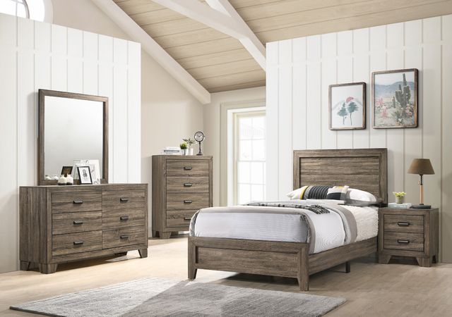 Crown Mark Millie Brown Twin Panel Bed-1