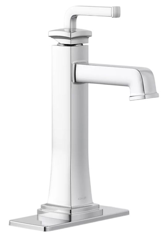 KOHLER® Riff® Polished ChromeTall Single-Handle Bathroom Sink Faucet-0