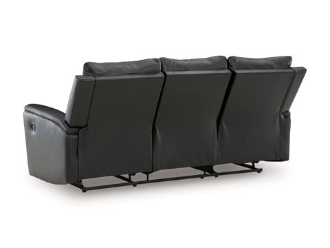 Signature Design by Ashley® Glossmore Black Manual Reclining Sofa-2