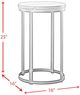 Elements International Frederick 2-Piece Beige/Black Occasional Table Set-4