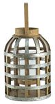 A & B Home Brown/Silver Medium Shanghai Lantern-1