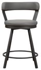 Homelegance® Appert Dark Gray/Gray Swivel Counter Height Chair-2
