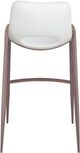 Zuo® Modern Desi 2-Piece Walnut/White Bar Stool Set-3