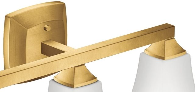 Moen® Voss™ Brushed Gold Three Globe Bath Light-1