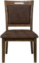 Jofran Inc. Cannon Valley Brown Upholstered Side Chair-2